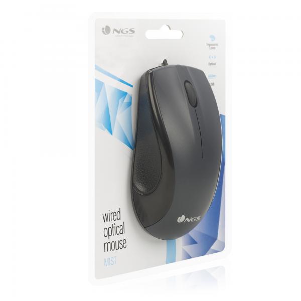 NGS MOUSE OTTICO USB 1000DPI 3 TASTI [MIST]