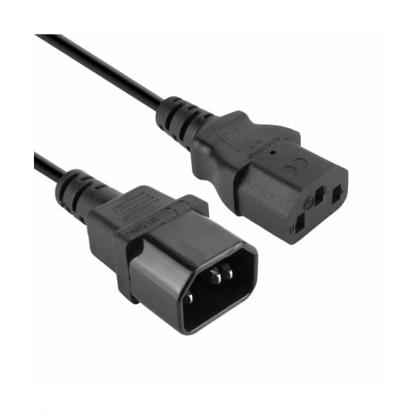 VULTECH CAVO PROLUNGA ALIMENTAZIONE IEC13 FEMMINA TO IEC14 MASCHIO [ALIM15-IN]