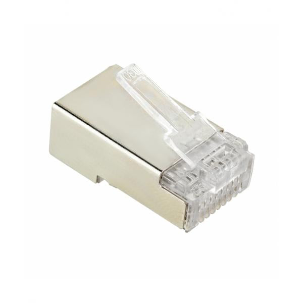 VULTECH CONNETTORI SCHERMATI RJ45 FTP 50 PZ. 8P8C (SN21404) CAT5E - CAT6 [SN21404]