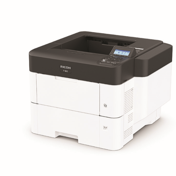Ricoh P800 Mono Laser Printer - A4 - Black/White - 1200 x 1200 DPI - 55 ppm - White [418470]