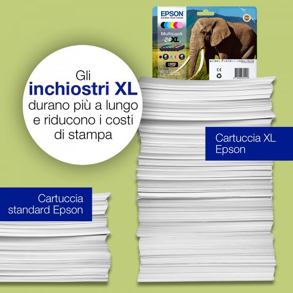 Epson Elephant Multipack 6 colori Claria Photo HD Elefante 24 [C13T24284011]