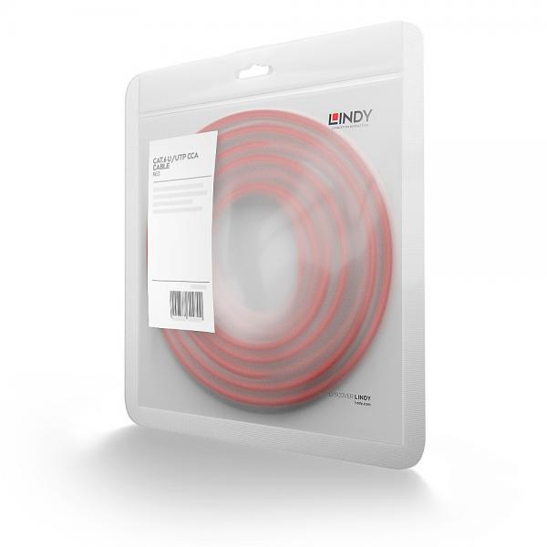 LINDY CAVO CAT.6 U/UTP BASIC ROSSO, 2M [48183]