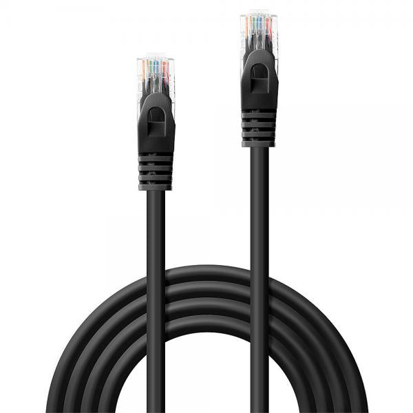 LINDY CAVO DI RETE CAT 6 U/UTP NERO 3M [48194]
