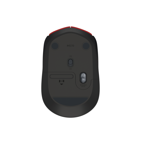 LOGITECH WIRELESS MOUSE M171 OTTICO USB COLORE ROSSO [910-004641]