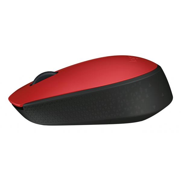 LOGITECH WIRELESS MOUSE M171 OTTICO USB COLORE ROSSO [910-004641]