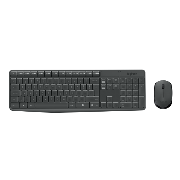 LOGITECH BUNDLE WIRELESS MOUSE + TASTIERA MK235 GRIGIO [920-007913]