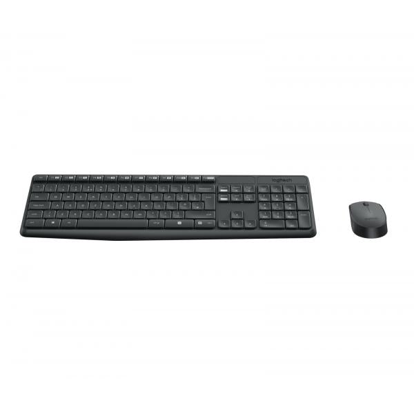LOGITECH BUNDLE WIRELESS MOUSE + TASTIERA MK235 GRIGIO [920-007913]