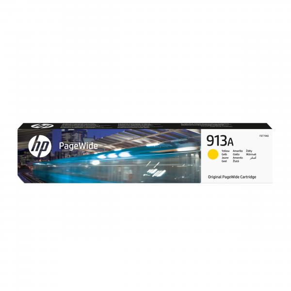 HP CART INK GIALLO 913A 3.000 PAG PER PAGEWIDE PRO 477 377 [F6T79AE]