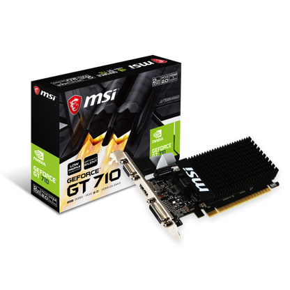 MSI GT 710 2GD3H LP scheda video NVIDIA GeForce GT 710 2 GB GDDR3 [GT7102GD3HLP]