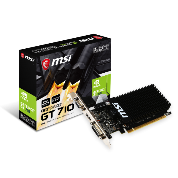 MSI GT 710 2GD3H LP scheda video NVIDIA GeForce GT 710 2 GB GDDR3 [GT7102GD3HLP]
