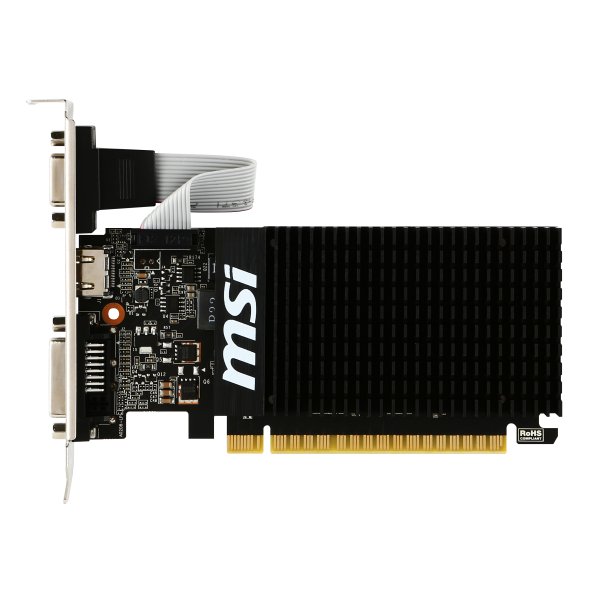 MSI VGA GEFORCE GT 710, GT 710 2GD3H LP, 2GB GDDR3, DVI/HDMI/VGA, LP [GT 710 2GD3H LP]