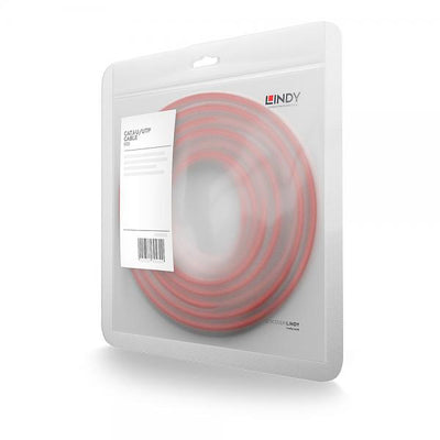 LINDY CAVO DI RETE CAT.6 U/UTP ROSSO, 0.5M [48031]