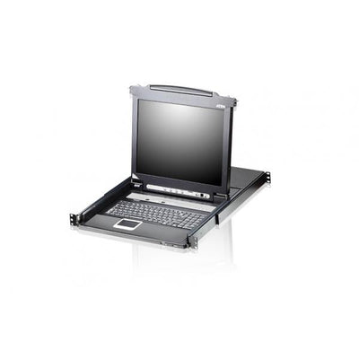 Aten 8-Port 17" LCD KVM Switch (USB - PS/2 VGA) with USB Peripheral port TASTIERA ITALIANA [CL5708M-ATA-ITG]