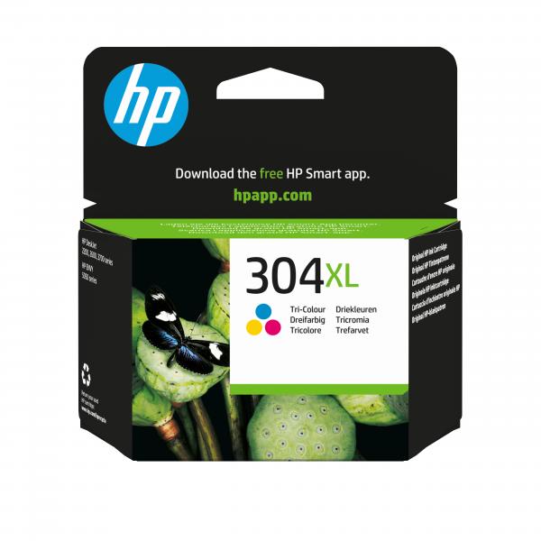HP CART INK COLORE (C/M/Y) N.304XL PER DJ3720/3730 TS [N9K07AE]