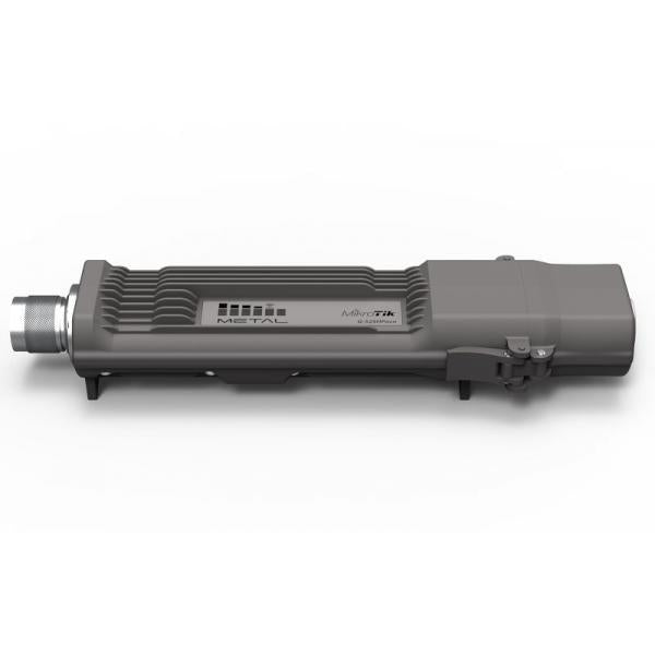 MikroTik, Metal 52 ac, Metal 52 ac with 720MHz CPU, 64MB RAM, 1 x Gigabit LAN, 1 x built, in high power 2.4/5GHz 802.11a/b/g/n/ac wireless, RouterOS L4, metal case, mounting loops, PoE, PSU, Omni ant [RBMetalG-52SHPacn]