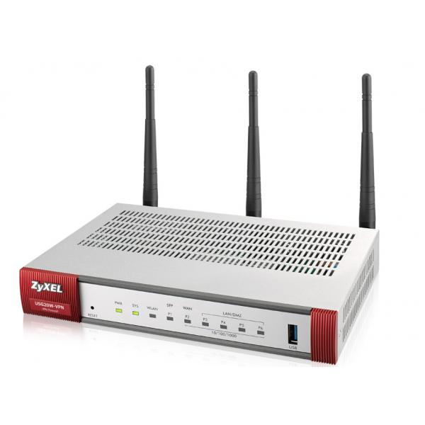 ZYXEL FIREWALL VPN SECURITY GATEWAY 20W, 1xWAN, 4xLAN, 1xSFP, 1xUSB, VPN: 10 IPSec/L2TP, 5 SSLVPN [USG20W-VPN-EU0101F]