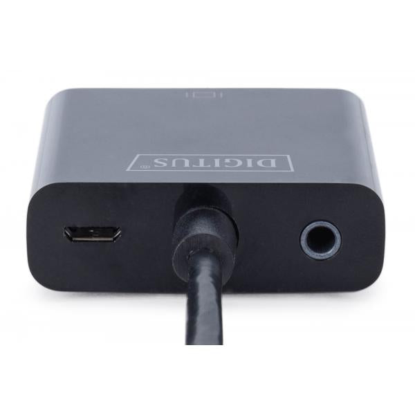 Digitus HDMI to VGA converter adapter Typ A - VGA (D-Sub) connector - 3,5mm audio jack [DA-70461]