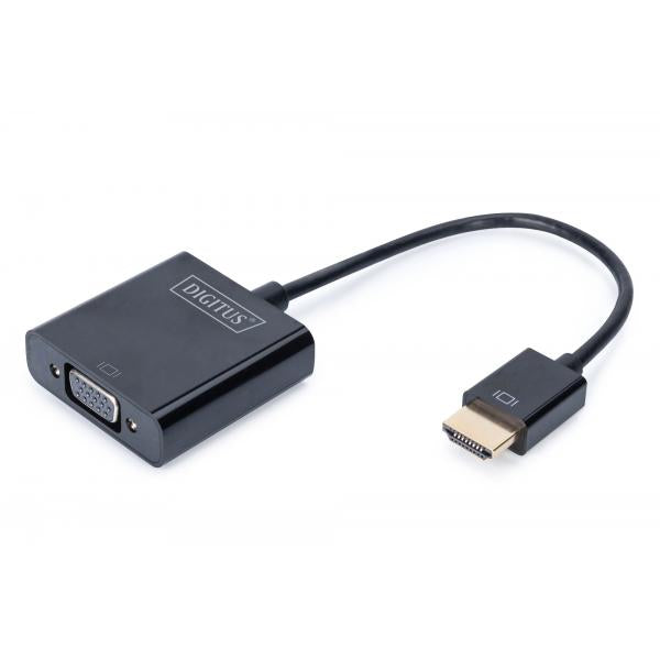 Digitus HDMI to VGA converter adapter Typ A - VGA (D-Sub) connector - 3,5mm audio jack [DA-70461]