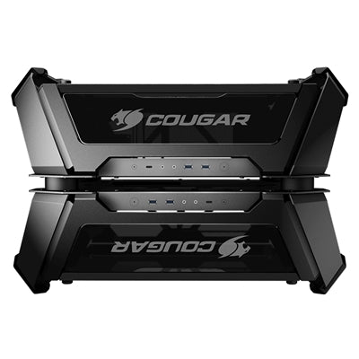 CABINET DUAL TOWER COUGAR 105LMT0004 GEMINI X NERO 423x635x525mm 8SLOT 4x3,5" 4x2,5" VETRO LATERALE [105LMT0004]