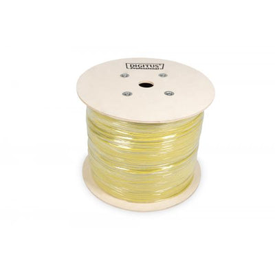 Digitus CAT 7A S-FTP installation cable - 1500 MHz Dca (EN 50575) - AWG 22/1 - 500 m drum - dx - Yellow [DK-1743-A-VH-D-5]