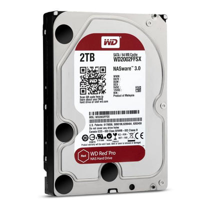 WESTERN DIGITAL HDD RED PRO 2TB 3,5 7200RPM SATA 6GB/S BUFFER 64MB ** RICONDIZIONATO ** [WD2002FFSX_R]