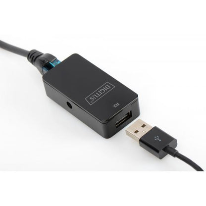 Digitus USB Extender - USB 2.0 - 50 m for use with Cat5/5e/6 (UTP - STP or SFT) cable [DA-70141]
