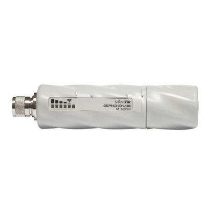 MikroTik, GrooveA 52 ac, GrooveA 52 ac with Nmale connector, 720MHz CPU, 64MB RAM, 1 x Gigabit LAN, 1 x built, in high power 2.4/5GHz 802.11a/b/g/n/ac wireless [RBGrooveGA-52HPacn]