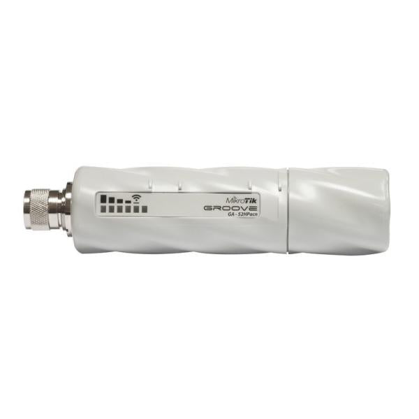 MikroTik, GrooveA 52 ac, GrooveA 52 ac with Nmale connector, 720MHz CPU, 64MB RAM, 1 x Gigabit LAN, 1 x built, in high power 2.4/5GHz 802.11a/b/g/n/ac wireless [RBGrooveGA-52HPacn]
