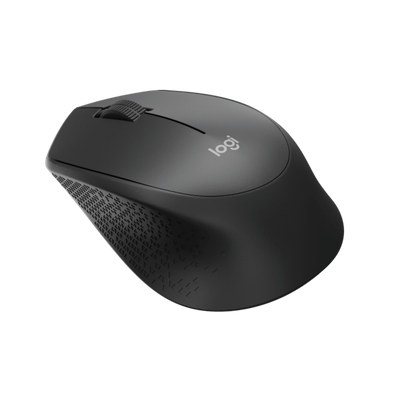 LOGITECH MOUSE M330 WIRELESS ERGONIMICO, 2 TASTI NERO [910-004909]