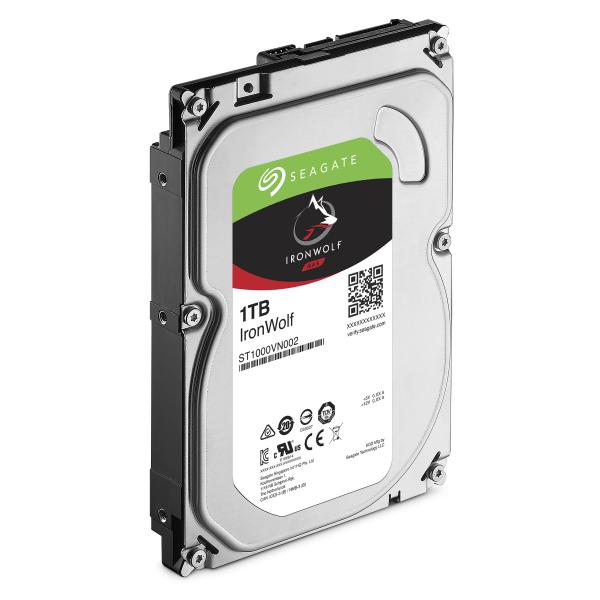 SEAGATE HDD IRONWOLF 1TB 3,5 5900RPM SATA 6GB/S BUFFER 64MB ** RICONDIZIONATO** [ST1000VN002_R]