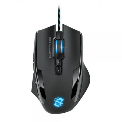 SHARKOON MOUSE GAMING SKILLER-SGM1, 1600 DPI, RGB, 6 TASTI CONFIGURABILI, USB, 1.8MT [SKILLER-SGM1]