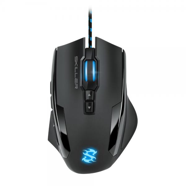SHARKOON MOUSE GAMING SKILLER-SGM1, 1600 DPI, RGB, 6 TASTI CONFIGURABILI, USB, 1.8MT [SKILLER-SGM1]