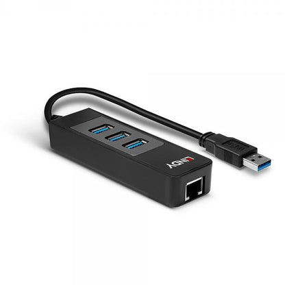 LINDY ADATTATORE USB 3.1 GIGABIT ETHERNET HUB [43176]