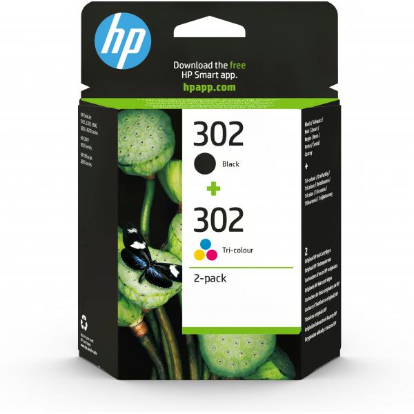 HP CARTUCCIA 302 INKJET MULTICOLORE NERO+COLORE STANDARD [X4D37AE]