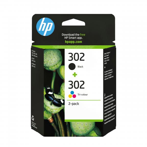 HP CARTUCCIA 302 INKJET MULTICOLORE NERO+COLORE STANDARD [X4D37AE]