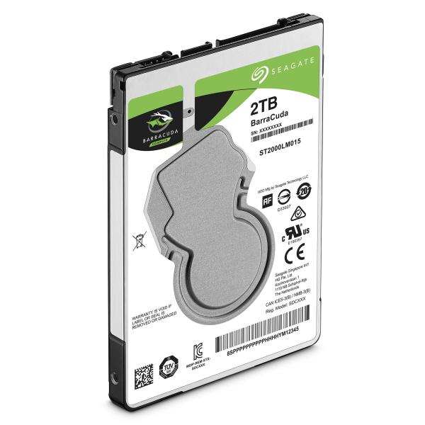 SEAGATE HDD GUARDIAN BARRACUDA 2TB 2,5 5400RPM SATA 6GB/S BUFFER 128MB [ST2000LM015]