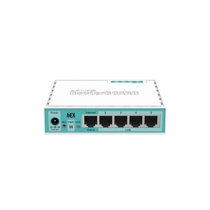 MikroTik, hEX, RouterBOARD hEX 5x Gigabit Ethernet, Dual Core 880MHz CPU, 256MB RAM, USB, microSD, RouterOS L4 [RB750Gr3]