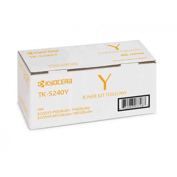 KYOCERA TONER GIALLO TK-5240Y ECOSYS M5526, 3.000 PAG [1T02R7ANL0]