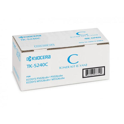 KYOCERA TONER CIANO TK-5240C ECOSYS M5526, 3.000 PAG [1T02R7CNL0]