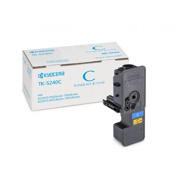 KYOCERA TONER CIANO TK-5240C ECOSYS M5526, 3.000 PAG [1T02R7CNL0]