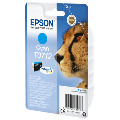 EPSON CART CIANO STYLUS DX4000/4050/D92/D120/SX1-2-4/ST.OFF [C13T07124012]