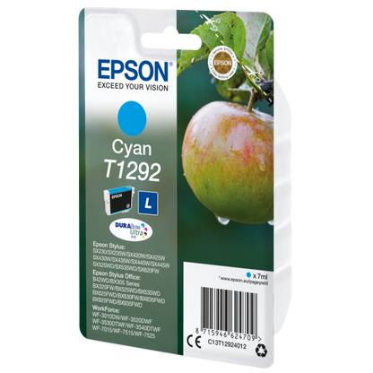 EPSON CART INK CIANO PER BX305F/320FW SX420W/425W, SERIE L MELA [C13T12924012]