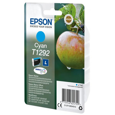 EPSON CART INK CIANO PER BX305F/320FW SX420W/425W, SERIE L MELA [C13T12924012]