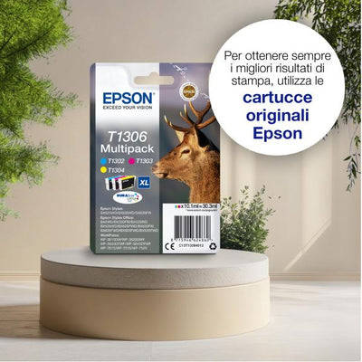 EPSON CART. INK NERO PER SX525/620FW BX525WD/625FWD/925FWD B42WD TAGLIA XL SERIE CERVO [C13T13014012]