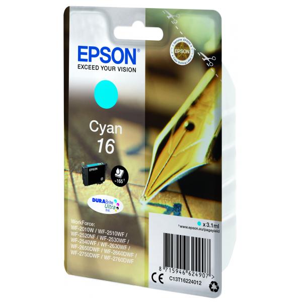 T16224022 INK CIANO BL.STD WF-2010W [C13T16224022]