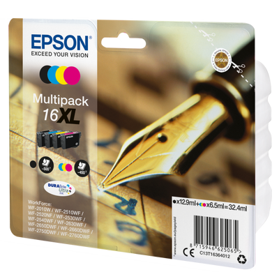 EPSON MULTIPACK XL PER WF-2510WF, WF-2520NF, WF-2530WF WF-2540WF SERIE 16 PENNA E CRUCIVERBA [C13T16364012]