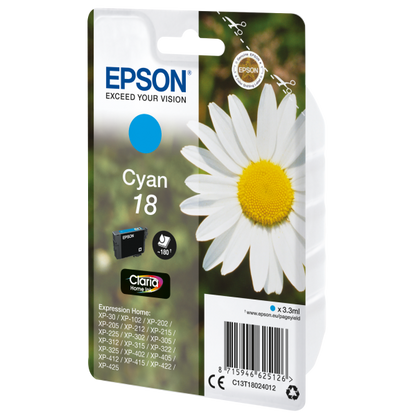 Epson Daisy Cartuccia Margherita Ciano Inchiostri Claria Home 18 [C13T18024012] - ITPartners