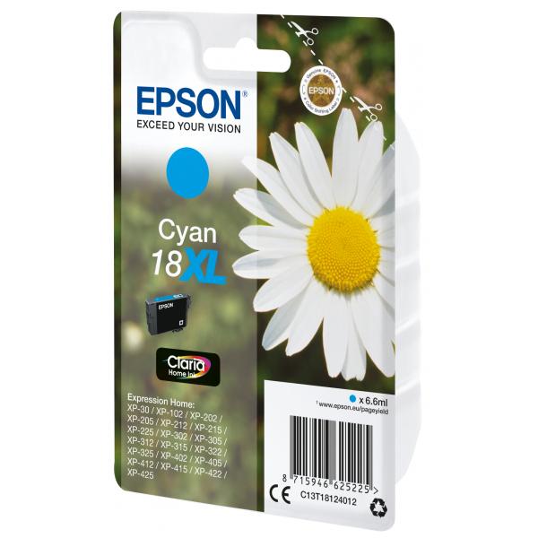 EPSON CART INK CIANO XL PER XP-102/202/205/302/305/402 SERIE MARGHERITA [C13T18124012]