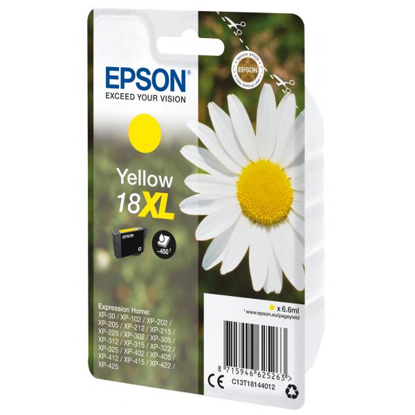 EPSON CART INK GIALLO XL PER XP-102/202/205/302/305/402 SERIE MARGHERITA [C13T18144012]