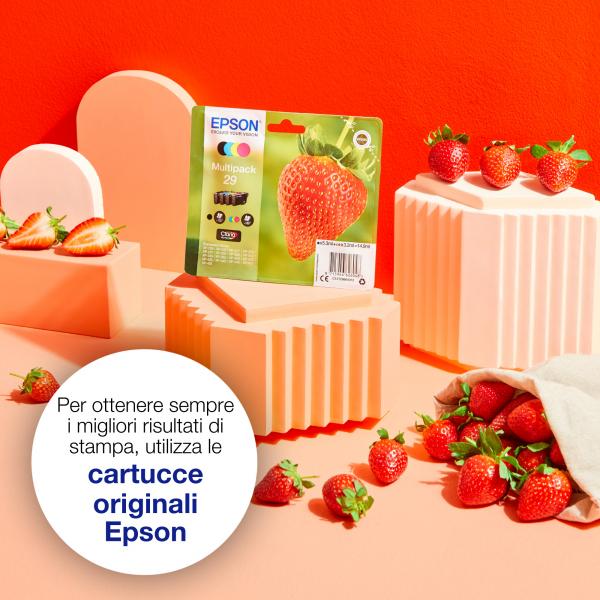 EPSON CART. INK NERO SERIE FRAGOLA [C13T29814012]
